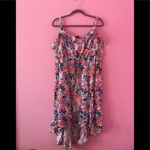 Floral high low spring dress